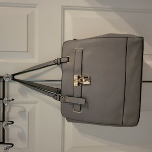 COPY - U.S. POLO ASSN. Grey handbag with Gold tone hardware.  EUC